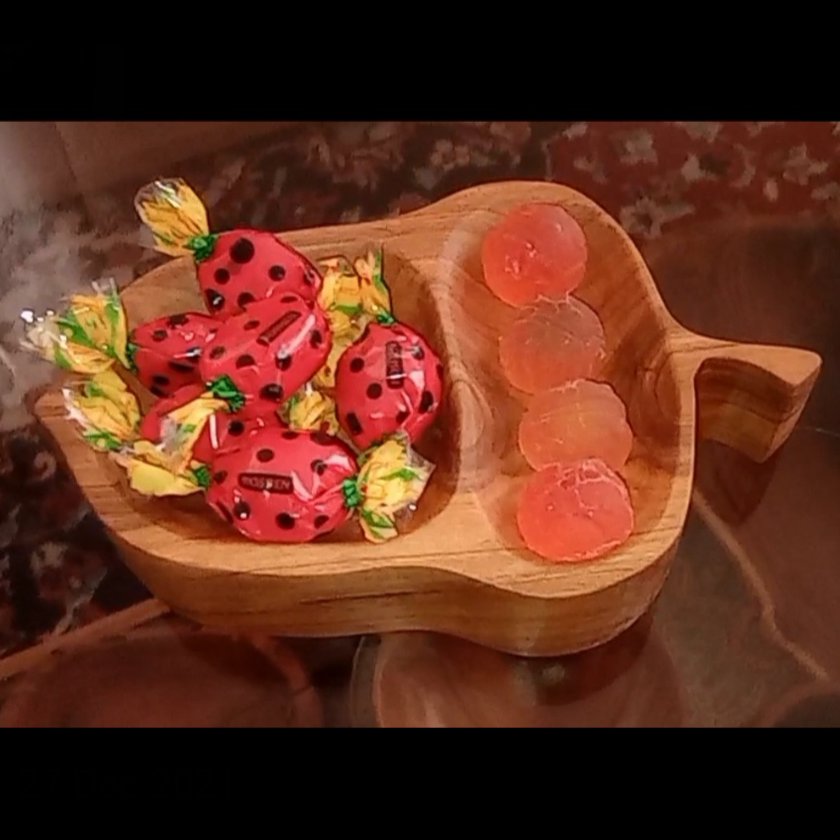 شکلات خوری بلوط کوچک چوبی
