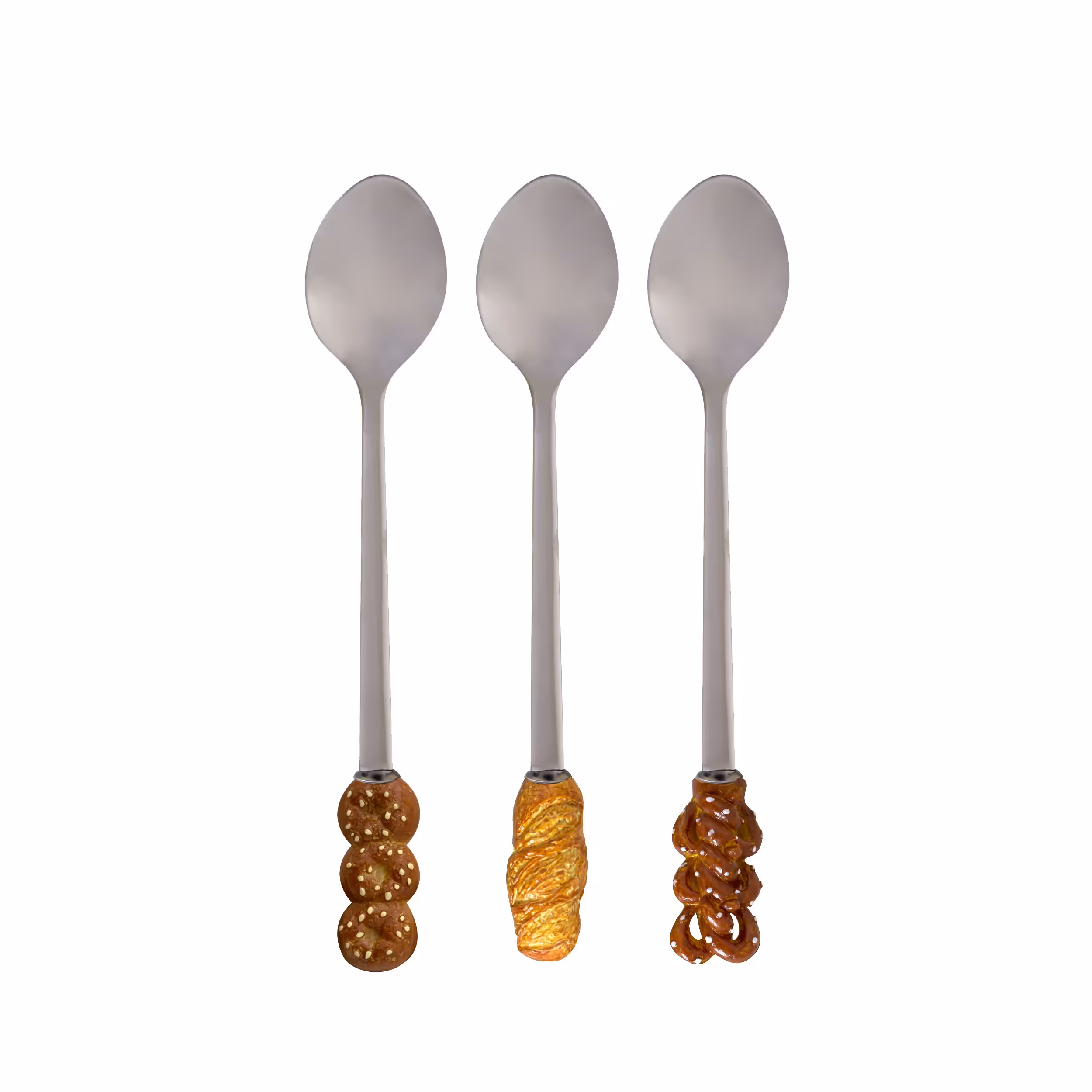 قاشق مرباخوری طرح نان کد 01 بسته 3 عددی