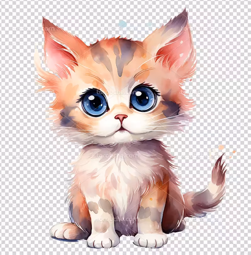 عکس PNG نقاشی گربه | گرافیک با طعم تربچه
