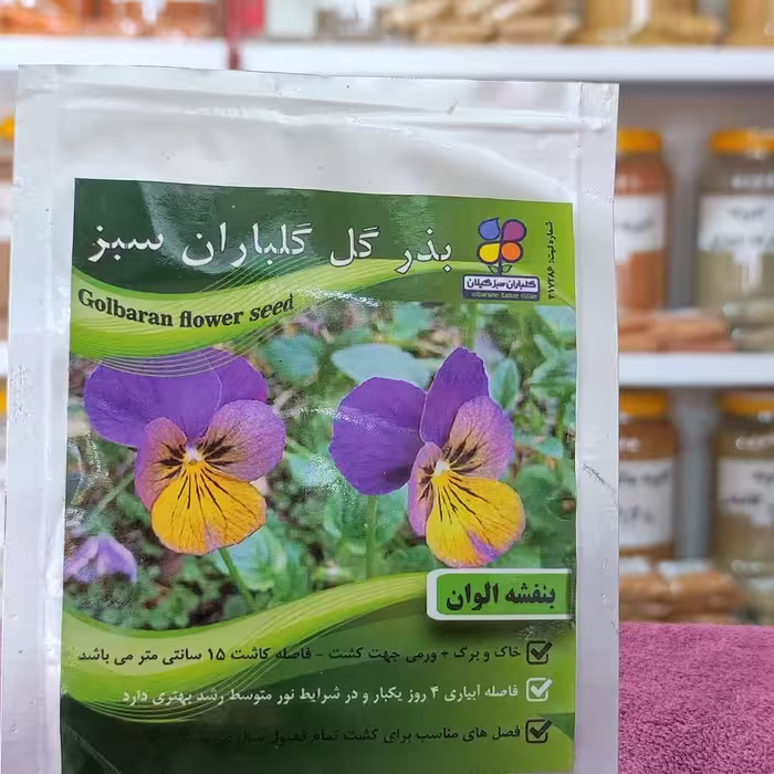 بذر گل بنفشه الوان اصلاح شده گیلان