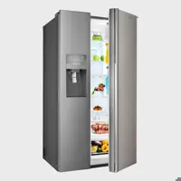 یخچال و فریزر ساید بای ساید اسنوا سری گالری 35 فوت مدل  SN8-3035SS  رنگ استیل با ارسال رایگان 