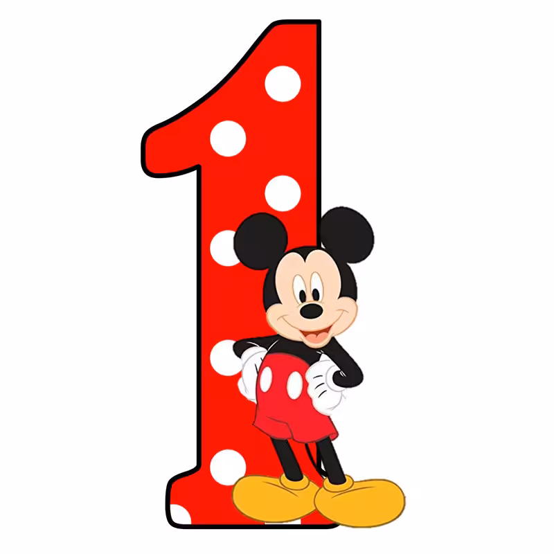 استند رومیزی طرح عدد 1 مدل میکی موس کد 01