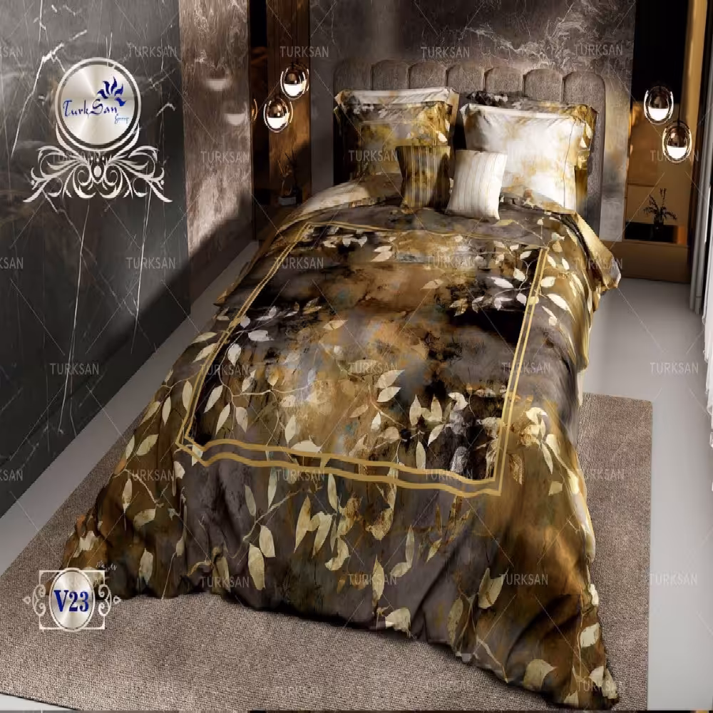 سرویس روتختی مخمل ترکسان کد V-23 دونفره 8 تکه