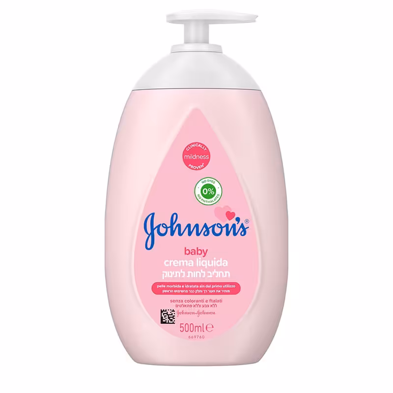 لوسیون بدن نوزاد 500 میل حاوی روغن نارگیل جانسون Johnson’s