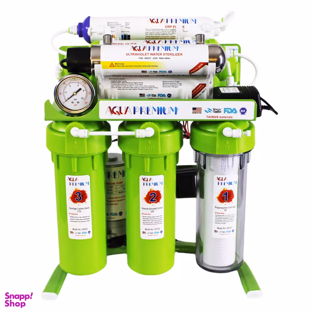 دستگاه تصفیه آب خانگی آکواپرمیوم مدل A8OU8-GR-TP