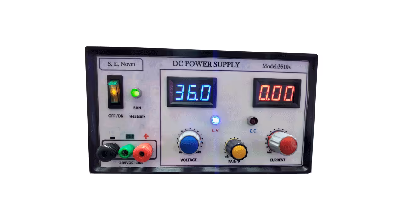 منبع تغذیه متغیر آزمایشگاهی1تا35ولت 10آمپر سویچ مدل -SAN3510S-2N
