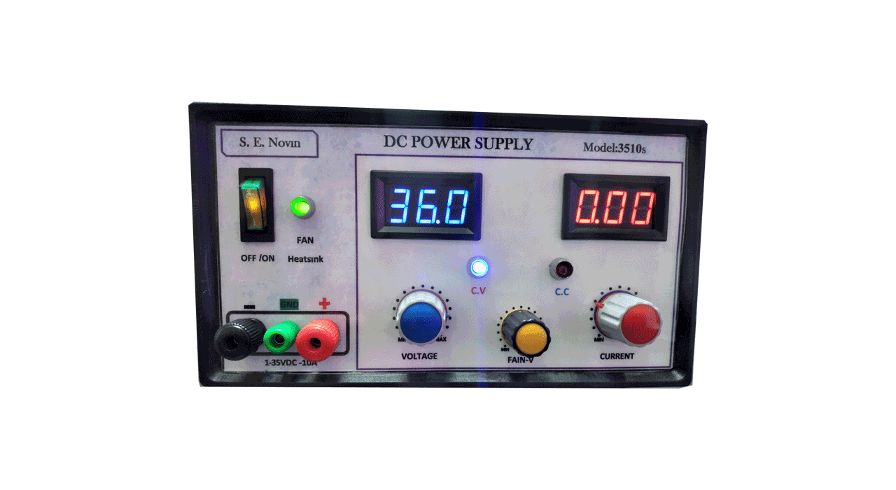 منبع تغذیه متغیر آزمایشگاهی1تا35ولت 10آمپر سویچ مدل -SAN3510S-2N