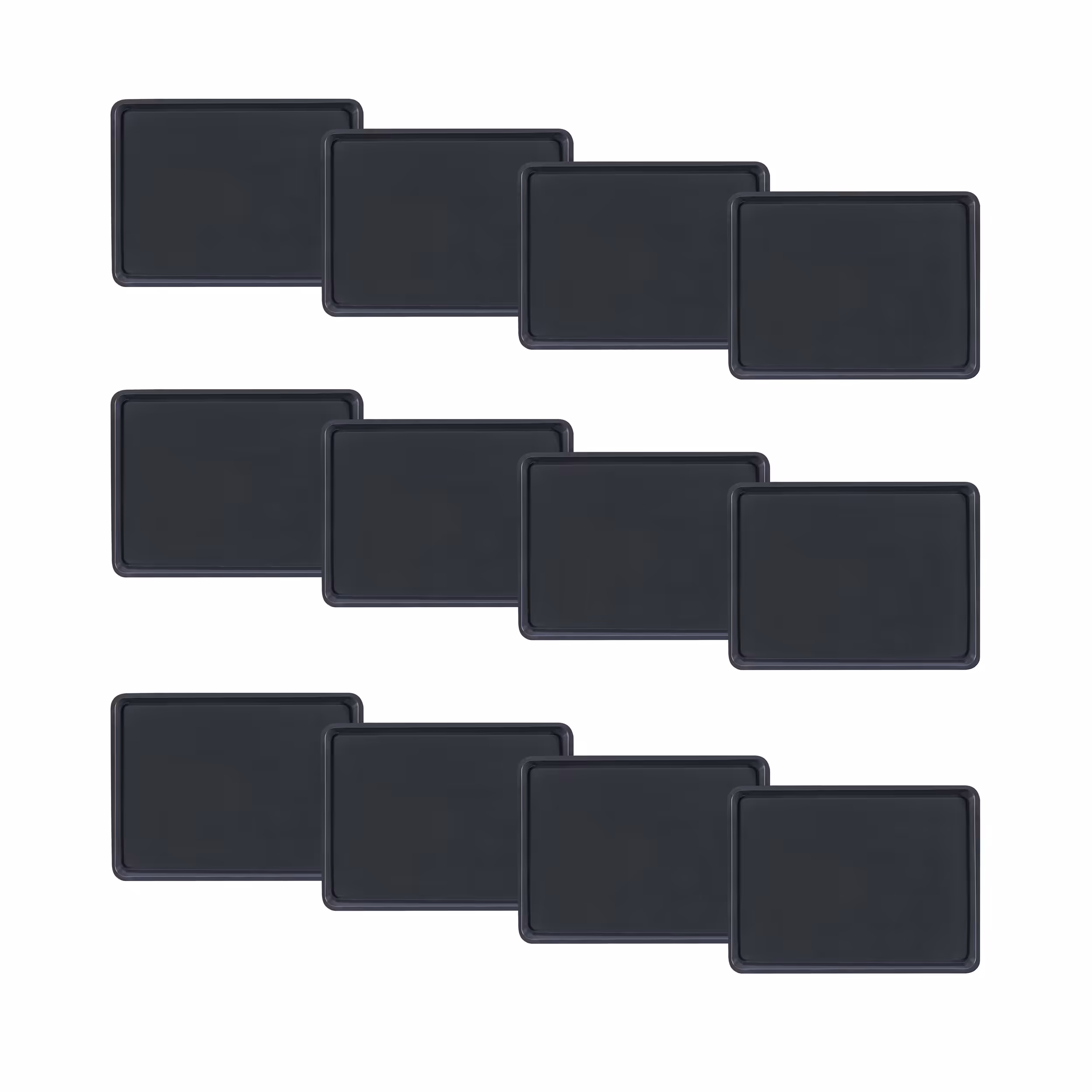 سینی پلاستیکی مشکی سینی قنادی سایز 31 در 42 بسته 12 عددی سفارش فقط از طریق پست پیشتاز