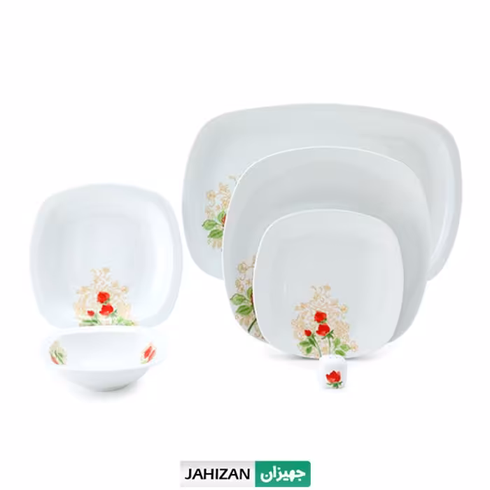 سرویس چینی زرین 27پارچه شارلوت سری کواترو (عالی)