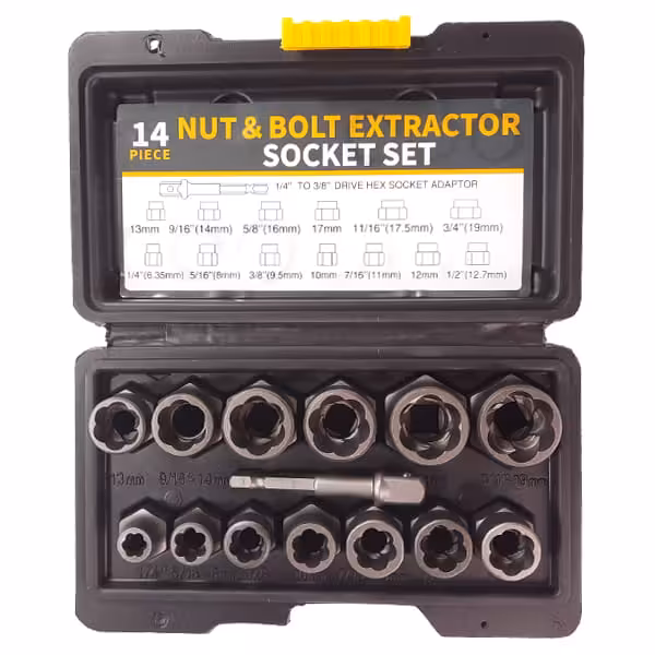 ست بکس حلزونی 14عددی مخصوص پیچ و مهره سرگرد شده فشارقوی