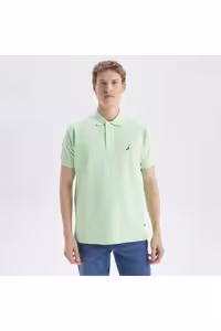 تی شرت یقه پولو سبز مردانه تيشرت يقه آستين كوتاه مدل Nautica