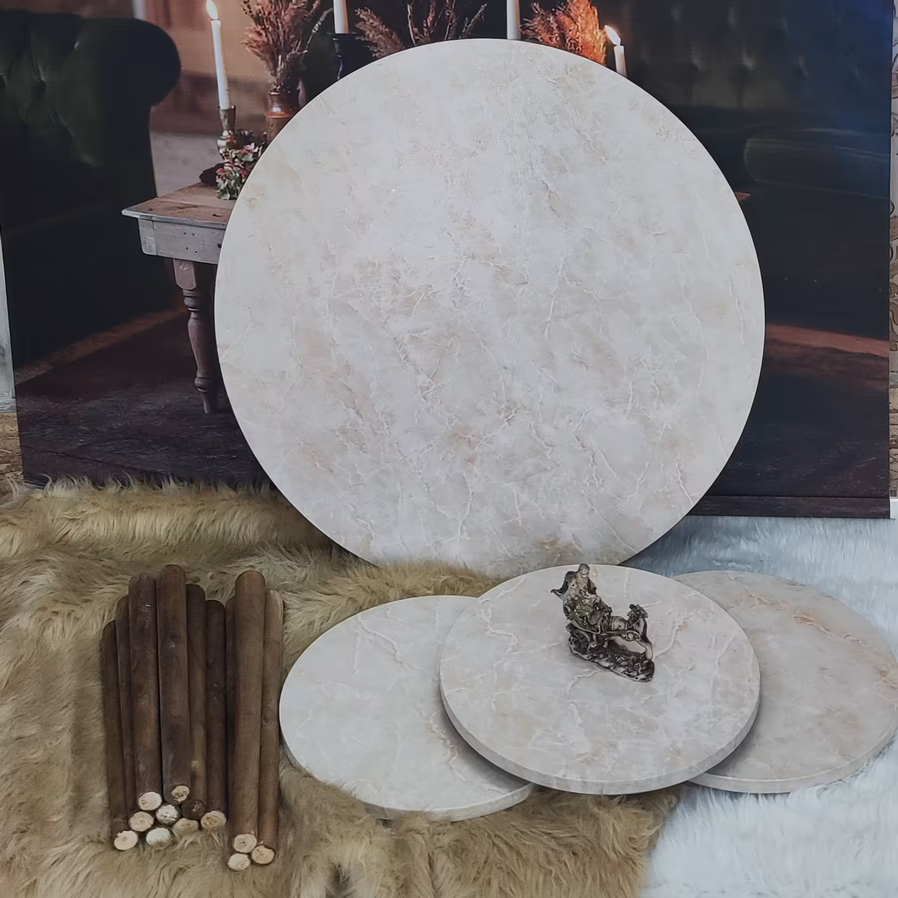 جلومبلی وعسلی دایره گرد