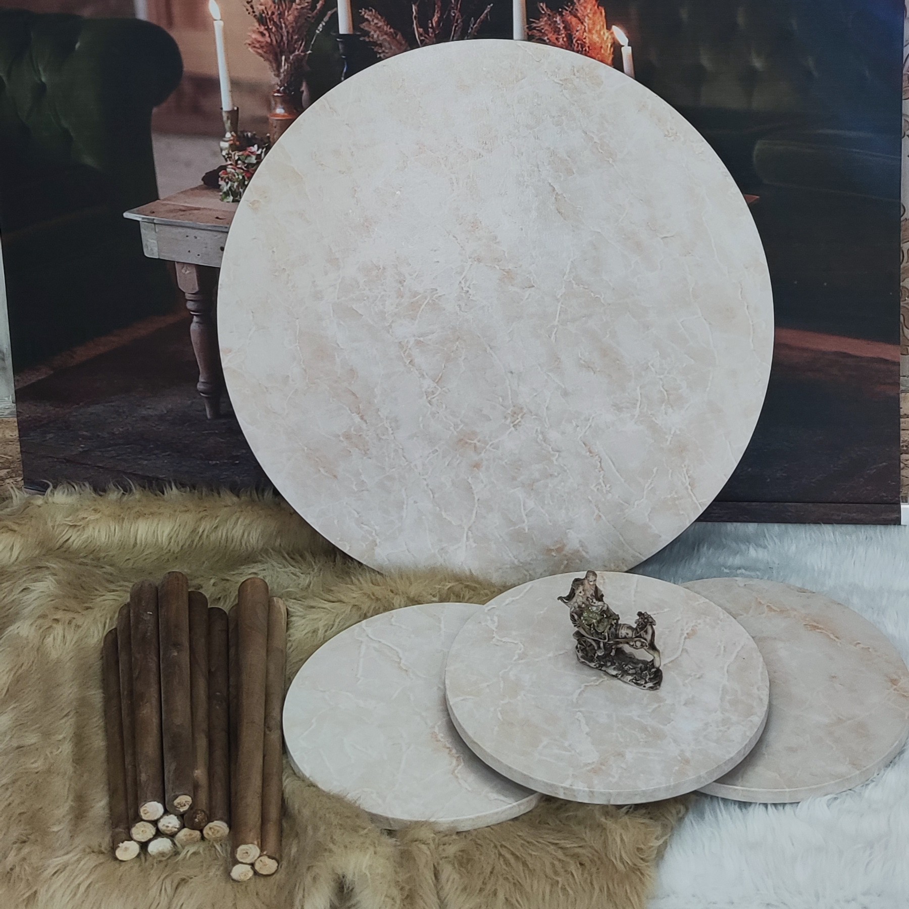 جلومبلی وعسلی دایره گرد