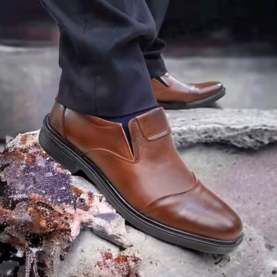 کفش مردانه چرم گاوی لوفر