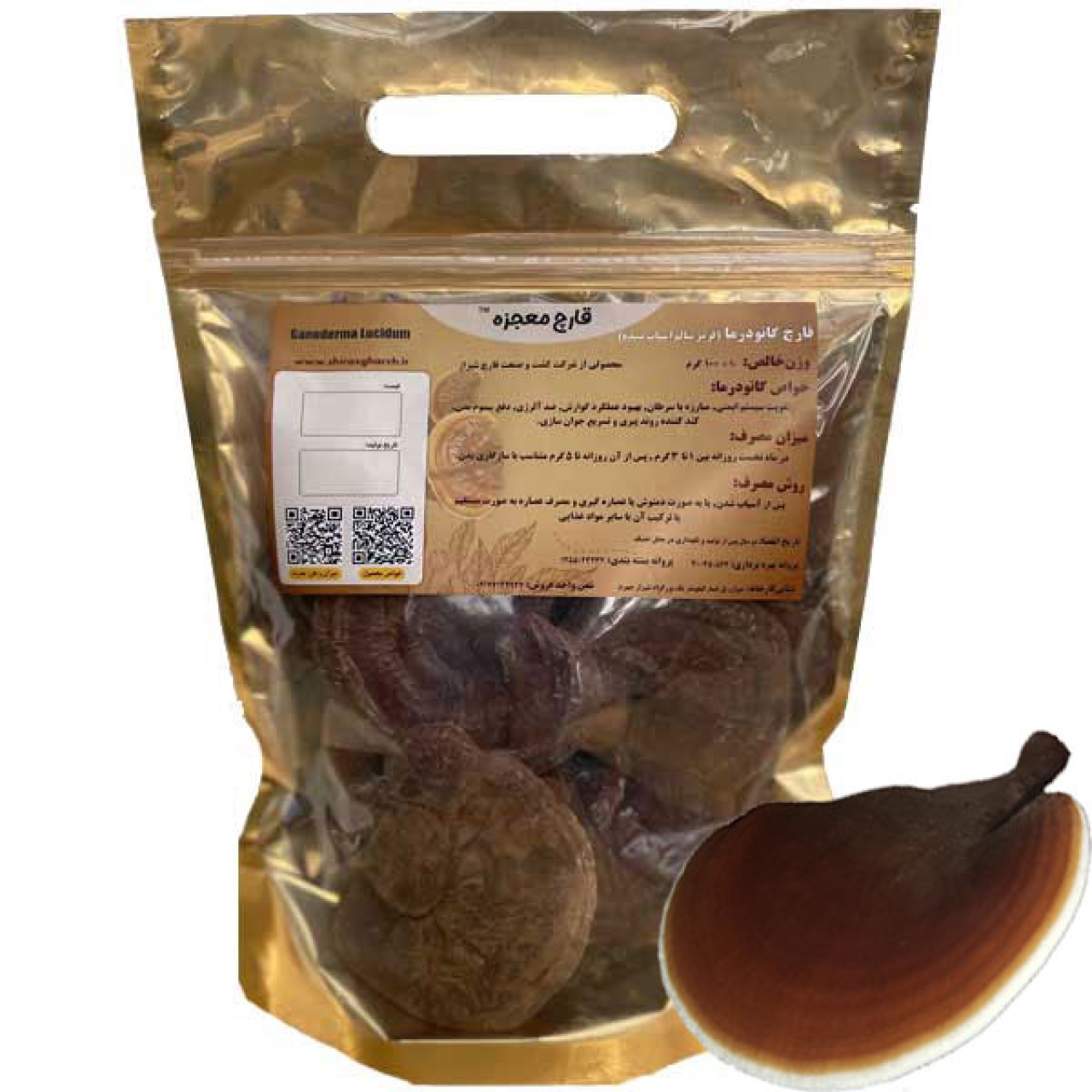 قارچ گانودرما وزن 100 گرم