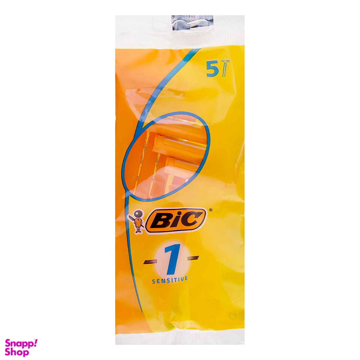 تیغ بیک (Bic) یک لبه مخصوص پوست های حساس بسته 5 عددی