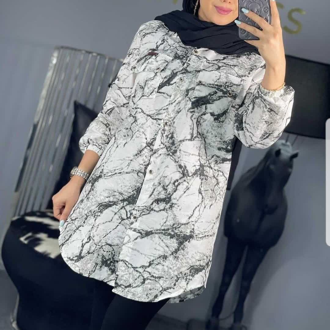 مانتو طرحدار زنانه پارچه نخی اعلا