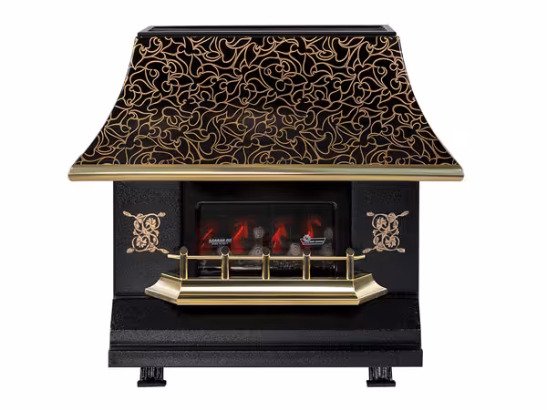 بخاری گازی ایران شرق 15000 طرح گلبرگ طلایی مدل آذران CH150