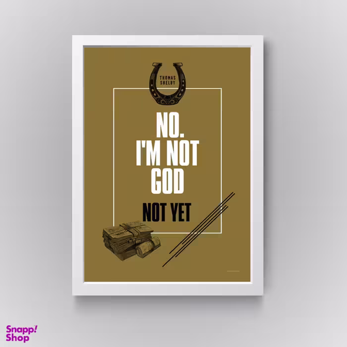 تابلو مدل دکوراتیو انگیزشی پیکی بلایندرز im god کد N233