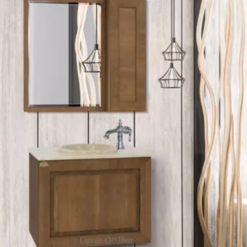 روشویی کابینتی طرح الیزه چوب