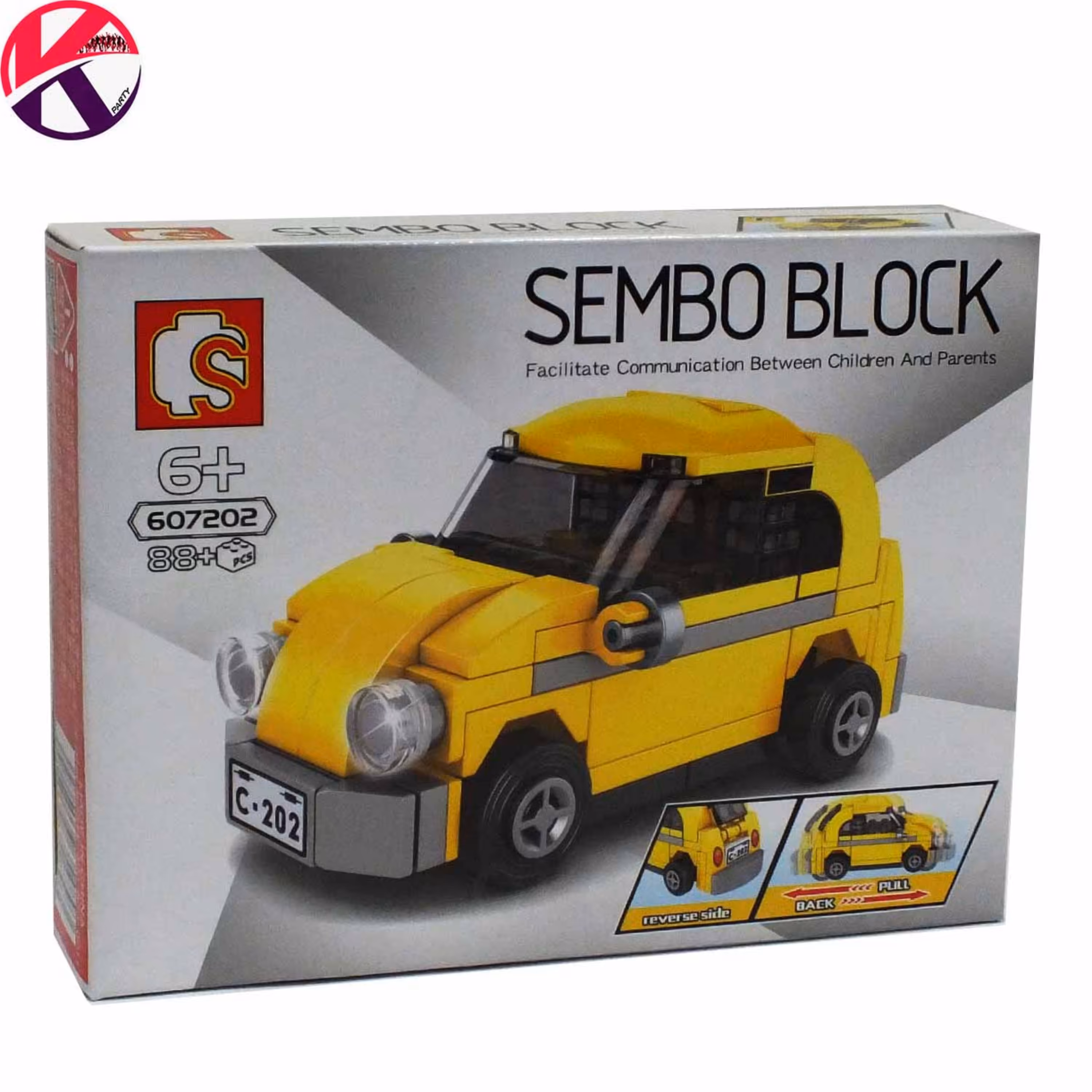 لگو ماشین فولکس عقب کش SEMBO BLOCK 607202-435-1
