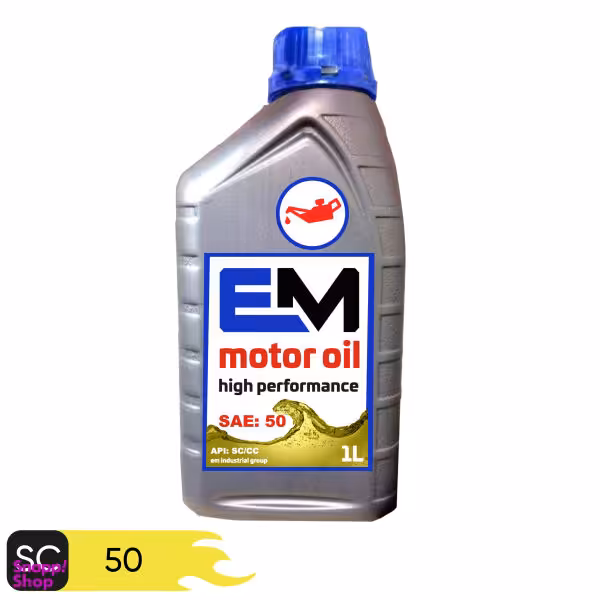 روغن موتور خودرو ای ام مدل SAE 50 حجم 1000 میلی لیتر