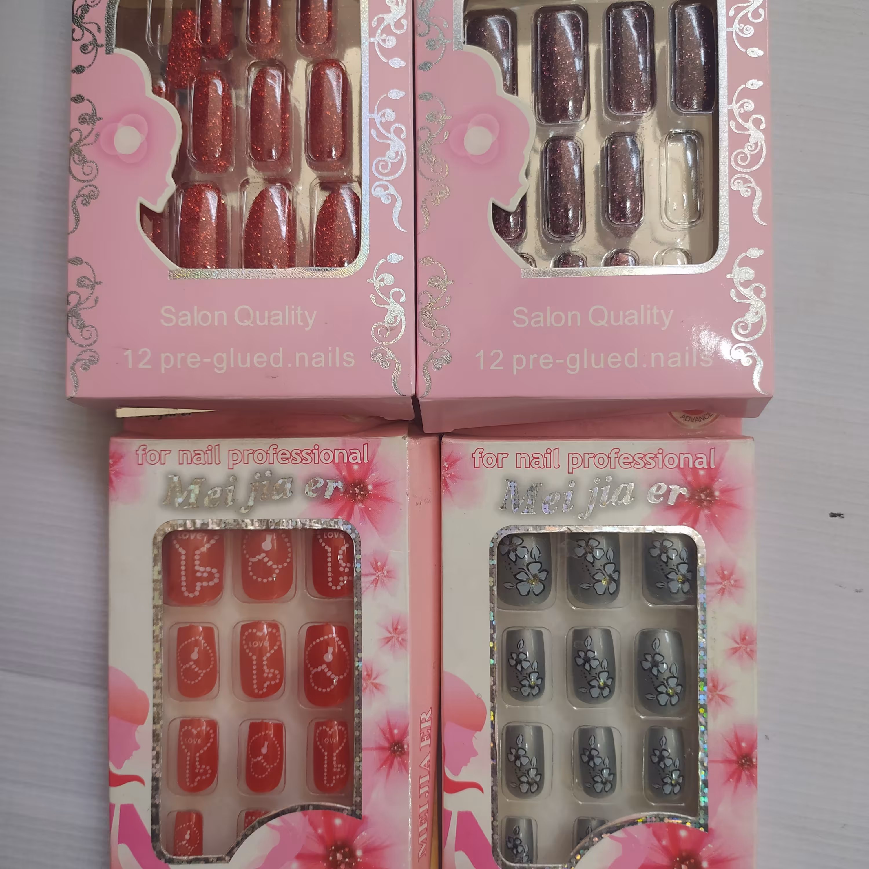 ناخن 12 عددی شاین و ساده