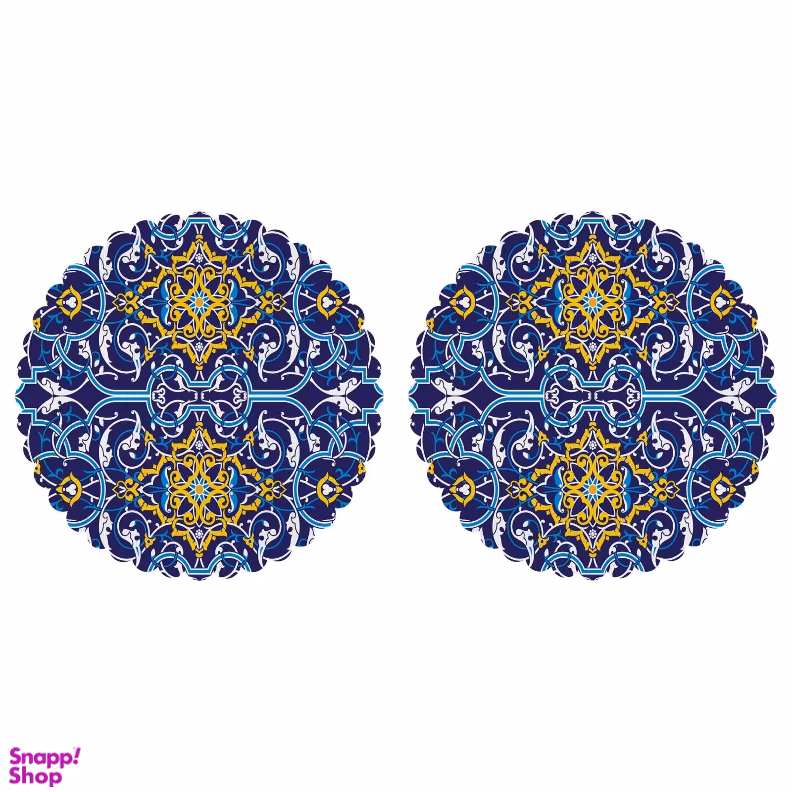 رومیزی مدل T4-42442 بسته 2 عددی چند رنگ سایز 0.1*40*40 سانتی‌ متر