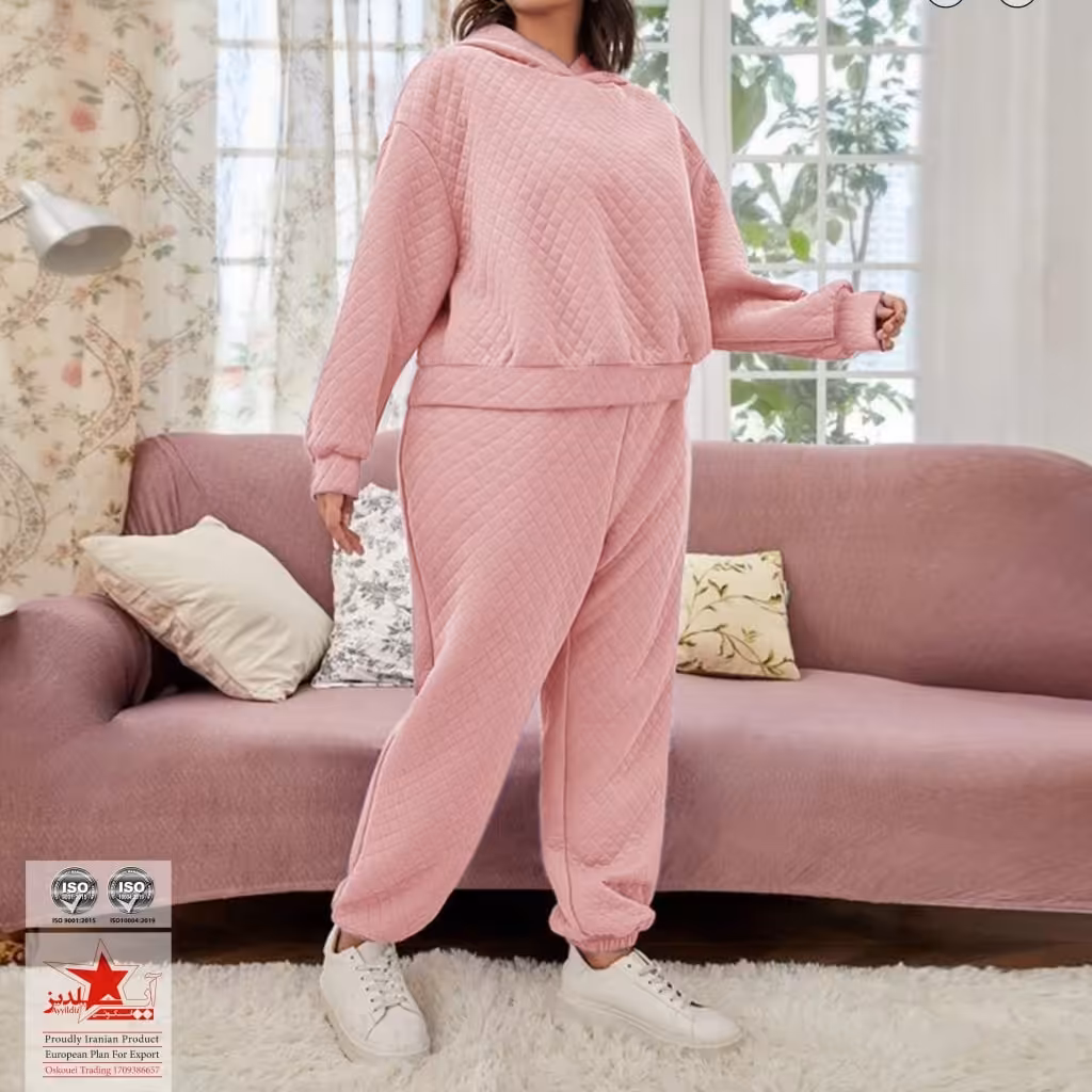 ست هودی شلوار زمستانی کلاسیک  سایز بزرگ 