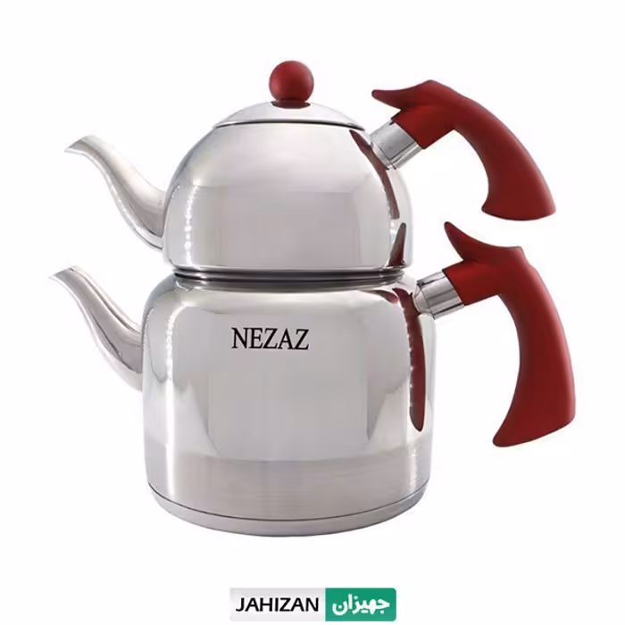 کتری قوری استیل کف چدن نزاز مدل 2410