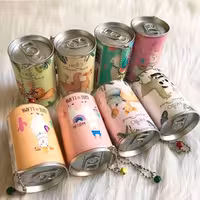 دستمال مرطوب آرایشی فانتزی طرح قوطی 