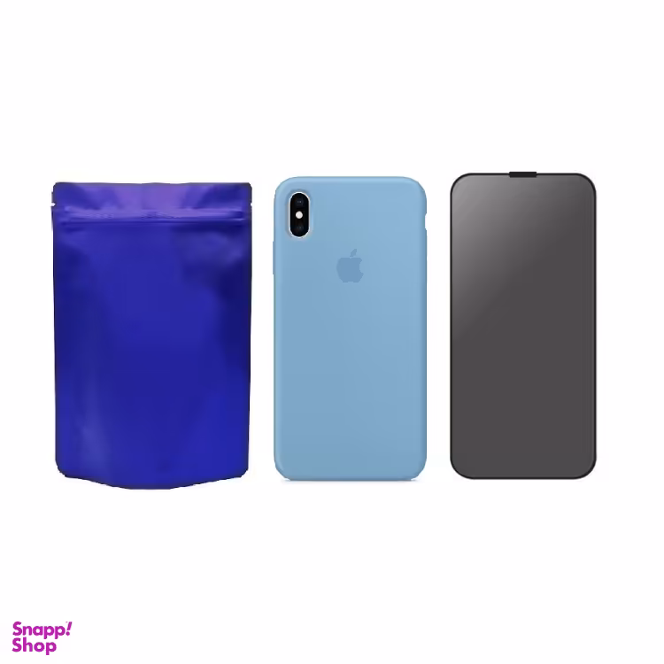 کاور گوشی موبایل مدل M-B Silicon مناسب اپل iPhone X به همراه محافظ صفحه نمایش Privacy