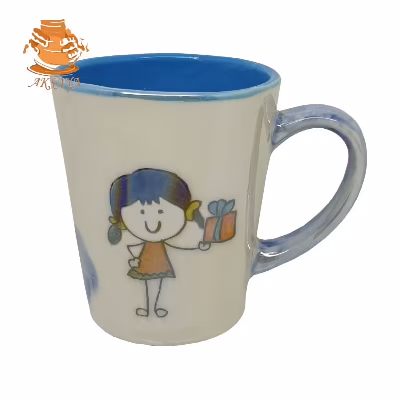 ماگ نقاشی طرح دختر