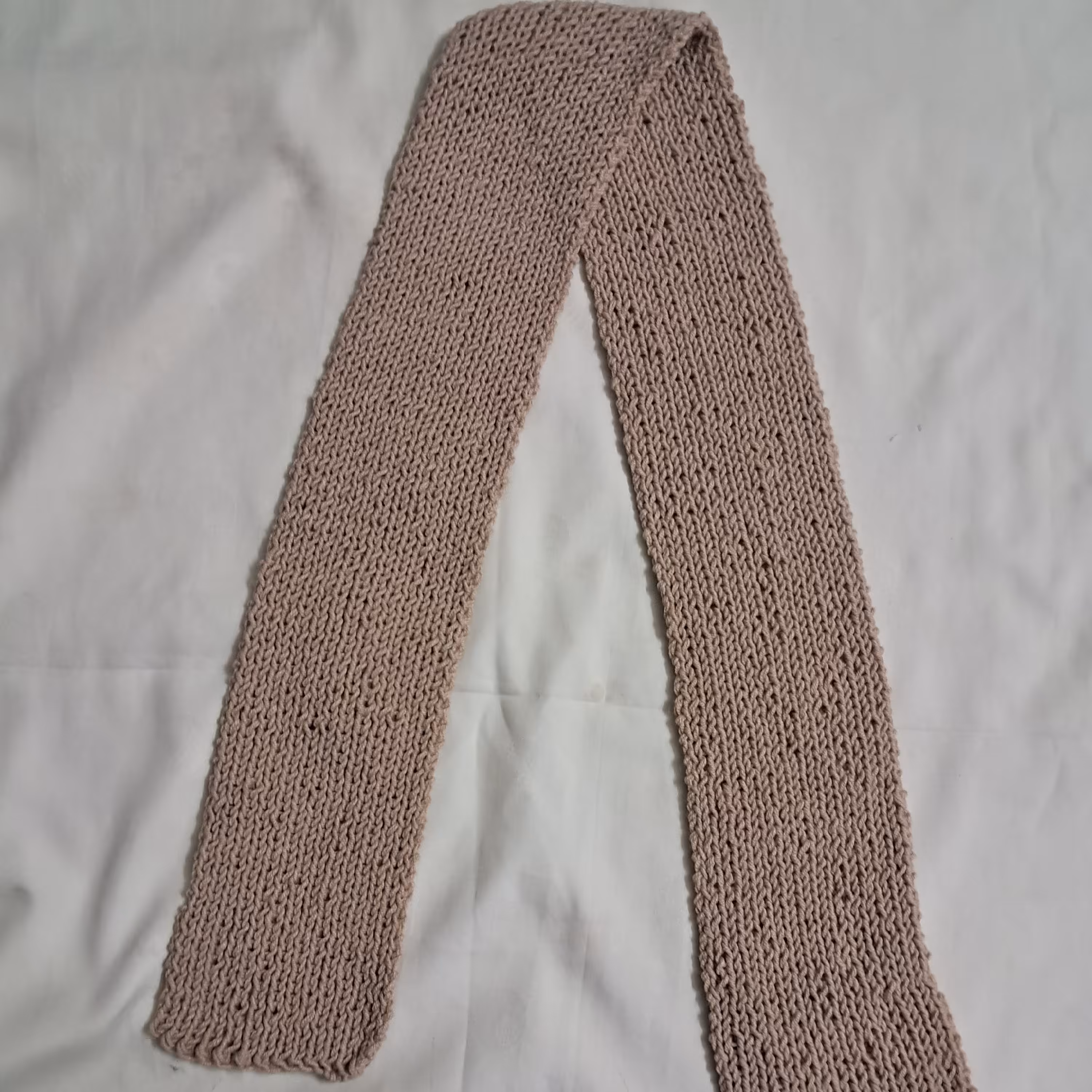 شال گردنی بافت نسکافه ای  دخترانه پسرانه  12 و طول 128