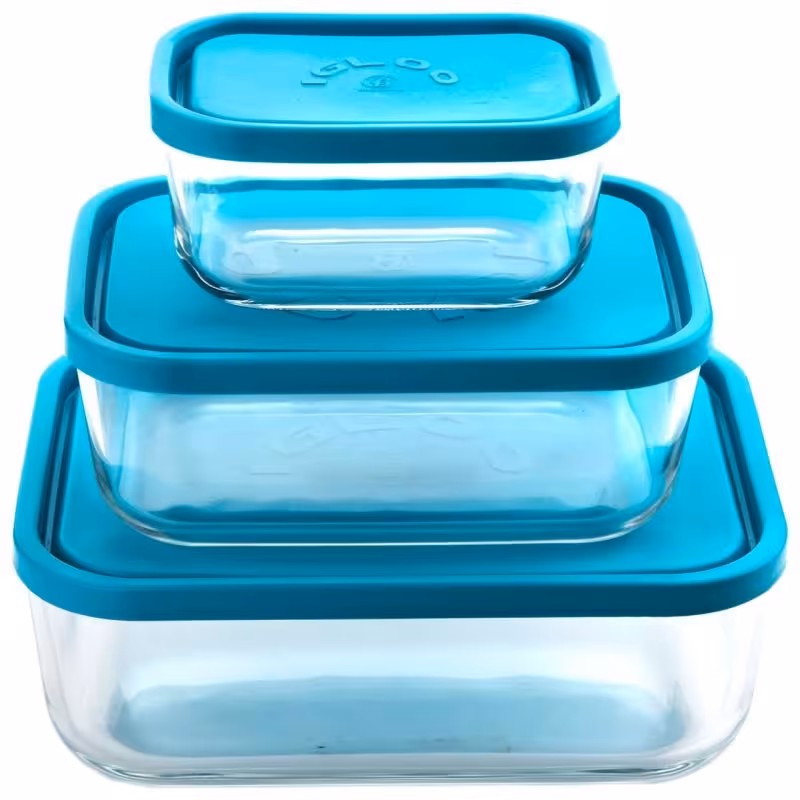 ظرف 3تیکه شیشه بلور کاوه