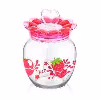 ظرف مربا خوری طرح گل | amazonchi