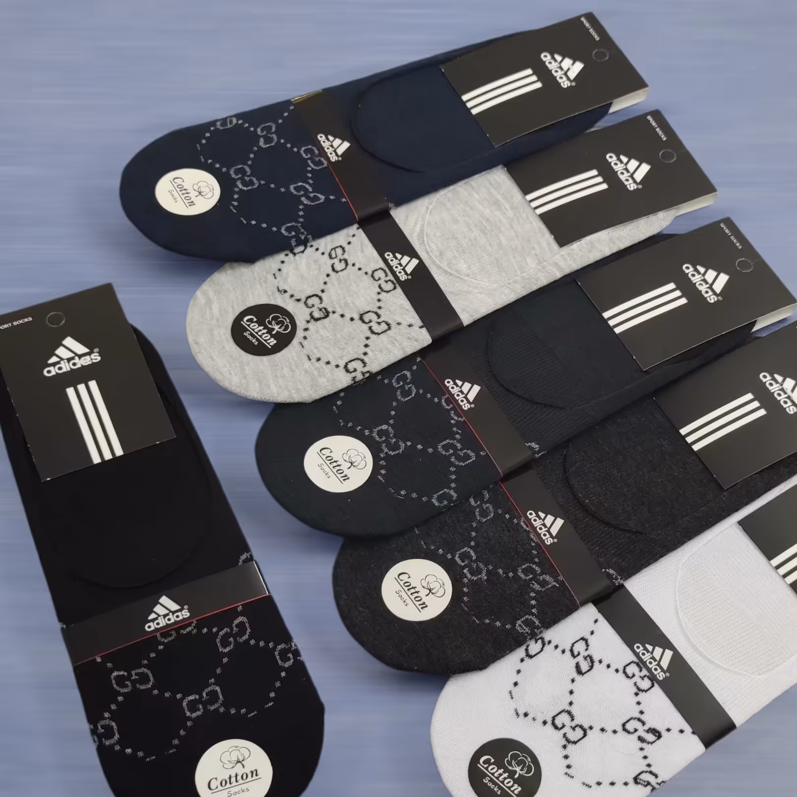 جوراب کالج طرح ادیداس 6عددی