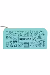 زیپ کیف سایز B5 science آبی روشن دات نوت
