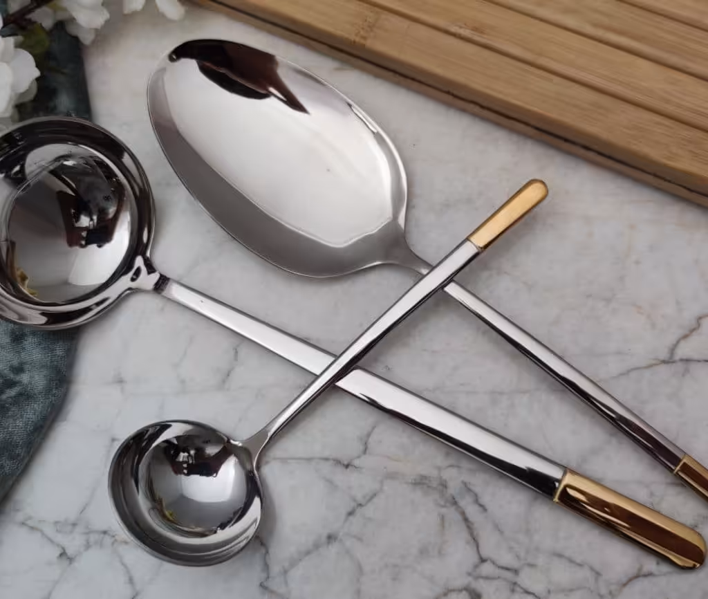 سرویس قاشق و چنگال  نیم طلا 24نفره فلیکس 633g  felix