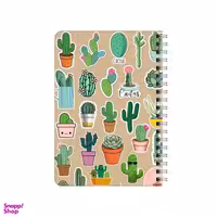 دفترچه یادداشت ۸۰ برگ بامبیلیپ مدل چوبی طرح کاکتوس کد 4120748