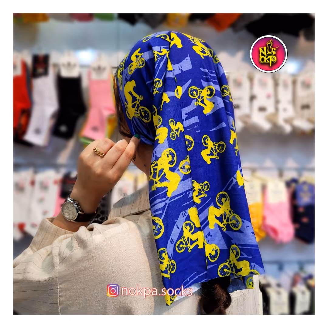 اسکارف وارداتی دوچرخه1 زرد