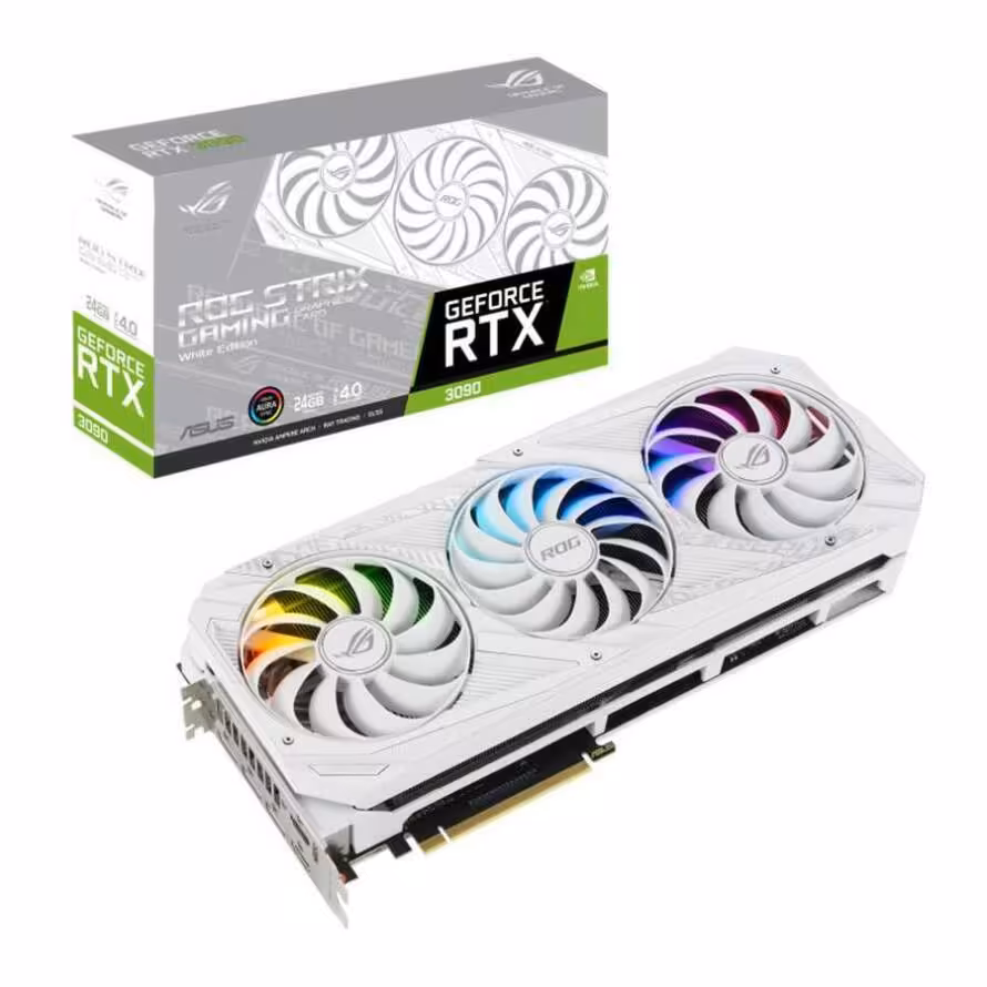 کارت گرافیک ایسوس ROG STRIX RTX 3090 24G WHITE