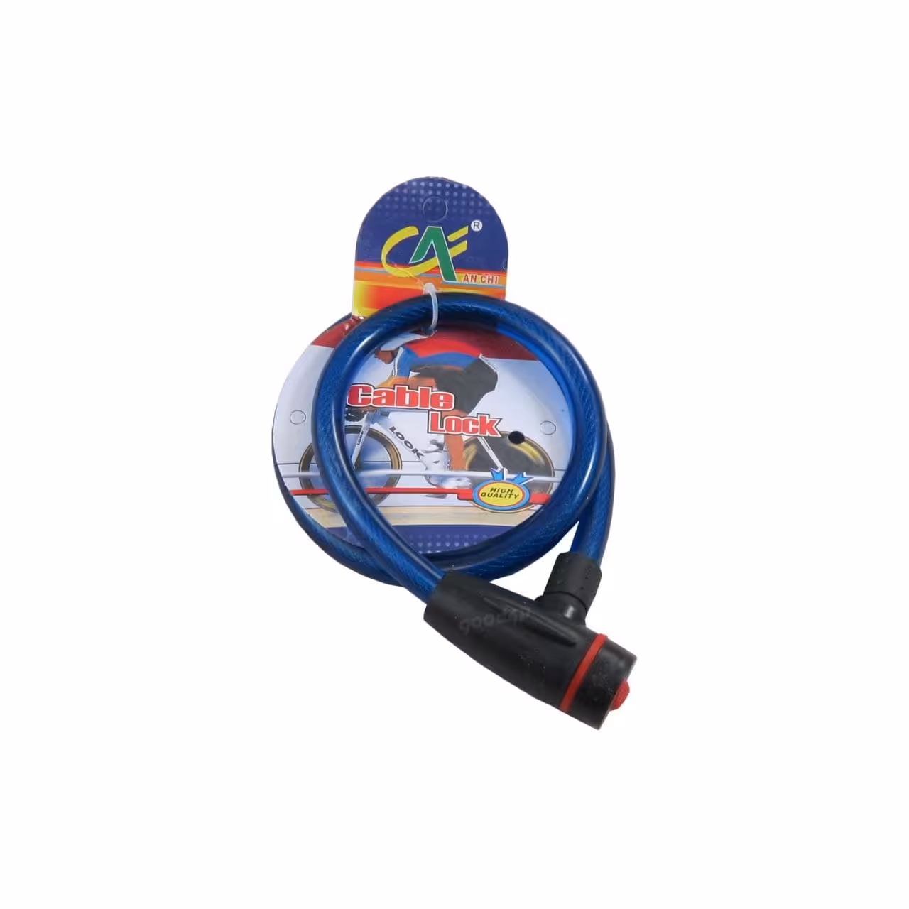 قفل دوچرخه کابلی با قفل مشکی