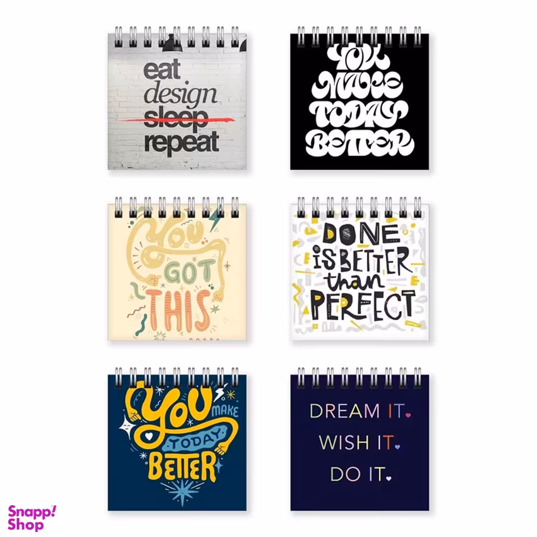 دفترچه یادداشت بامبیلیپ مدل انگیزشی کد 18839648 مجموعه 6 عددی