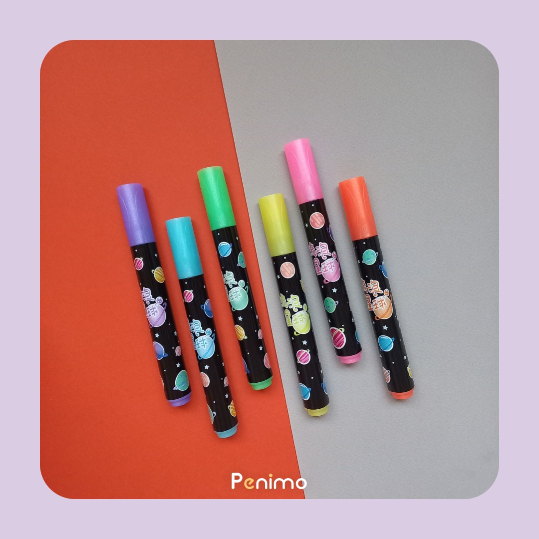 ماژیک هایلایتر فانتزی طرح کهکشان