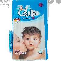 پوشک بارلی سایز 5 به همراه 20 عدد دستمال مرطوب رایگان روی هر بسته