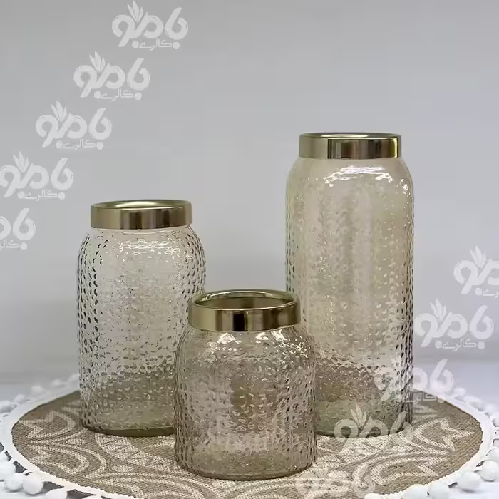 گلدان لب فلزی سه تیکه دیانا