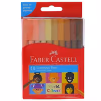 ماژیک رنگ آمیزی 10 رنگ طیف پوست فابرکاستل مدل Connector Pens