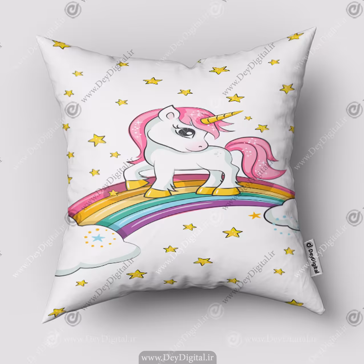 کوسن طرح یونیکورن و رنگین کمان PK-5439-(2)