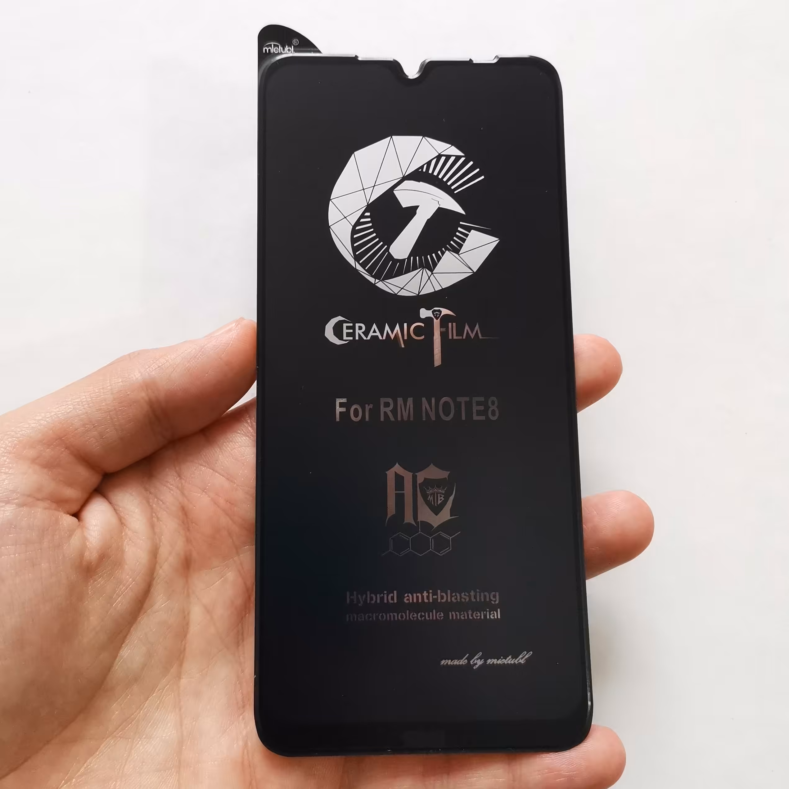 گلس سرامیکی مات میتوبل درجه یک گوشی شیائومی Redmi note 8